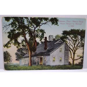 Rebecca Nurse Postcard Witchcraft Witch Halloween House Danvers Mass Ser 30125